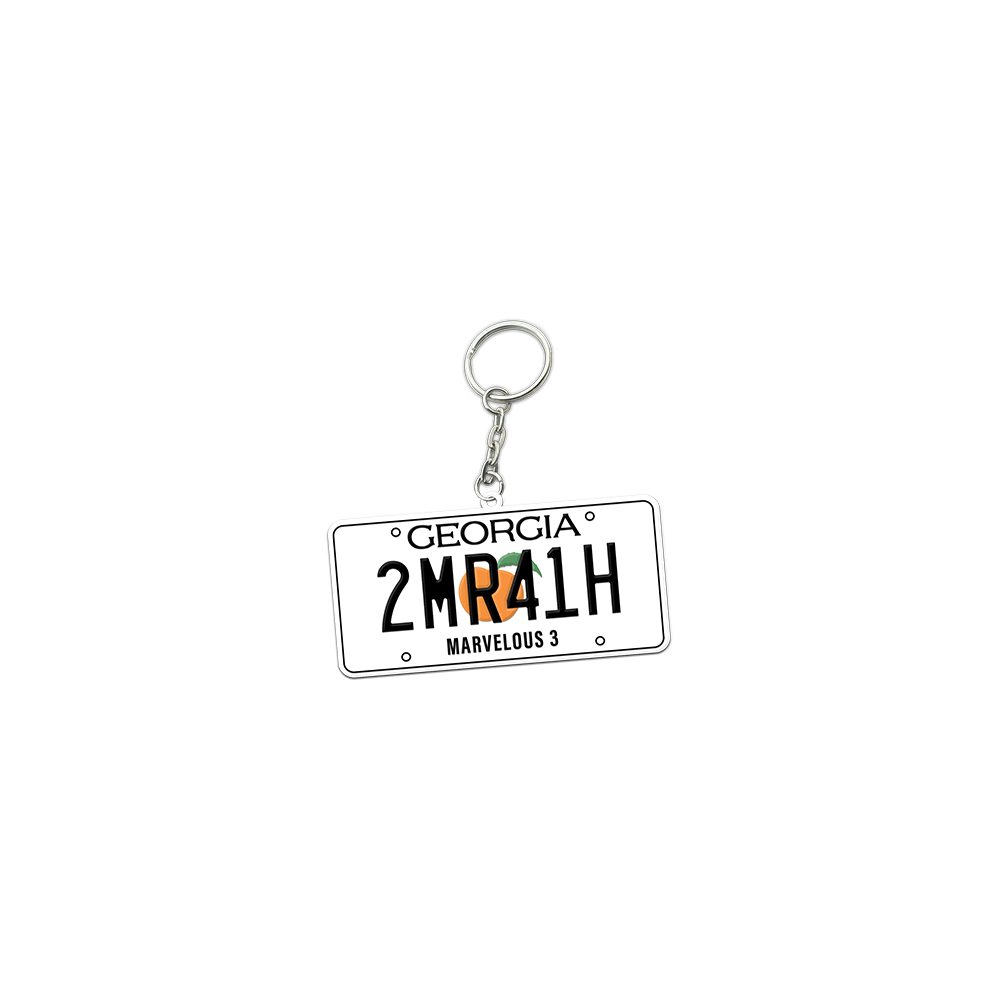 Marvelous 3 2MR41H License Rubber Keychain