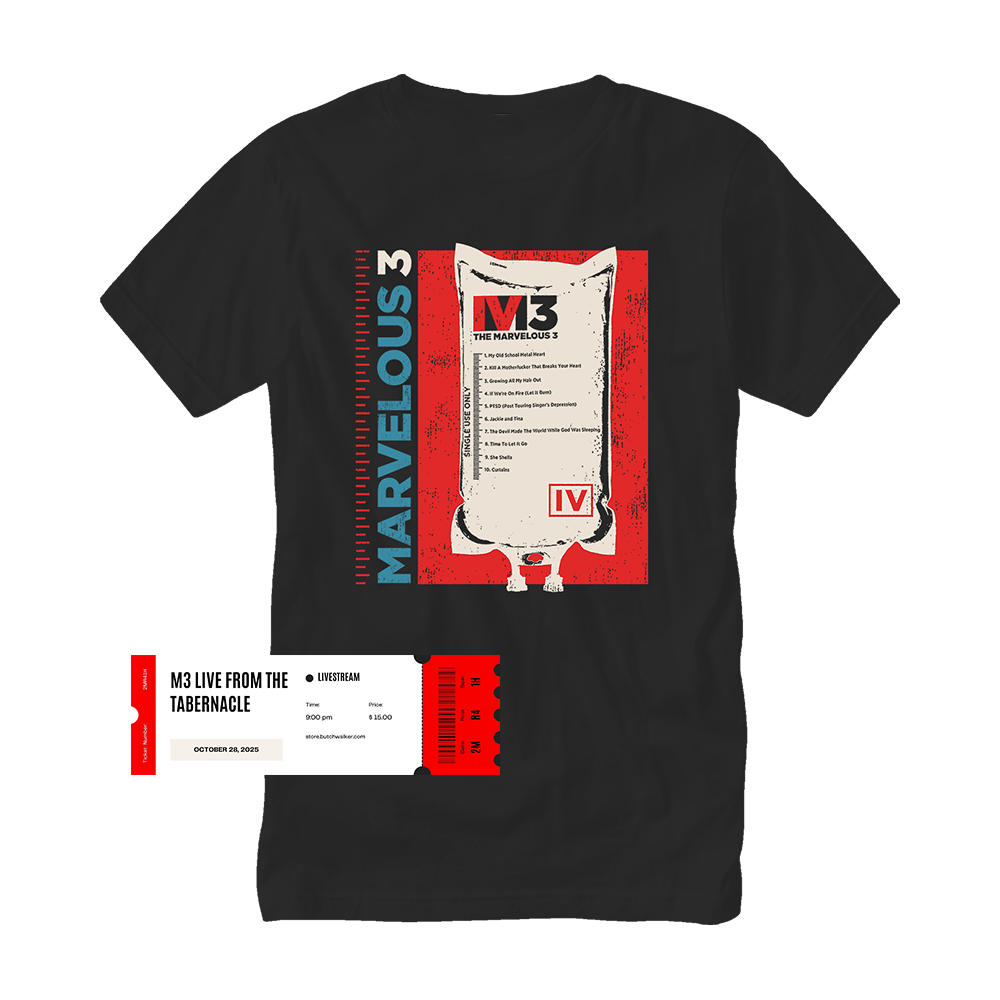 Marvelous 3 IV Album T-Shirt + Live From The Tabernacle Livestream Bundle