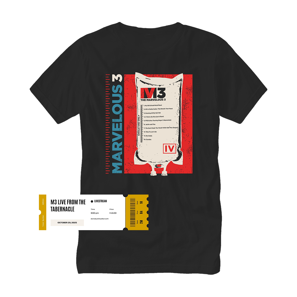 Marvelous 3 IV Album T-Shirt + Live From The Tabernacle Livestream Bundle
