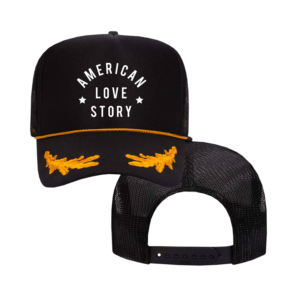 American Love Story Embroidered Trucker Hat
