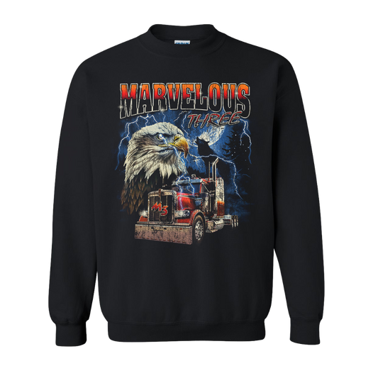 Eagle Truckstop Black Crewneck