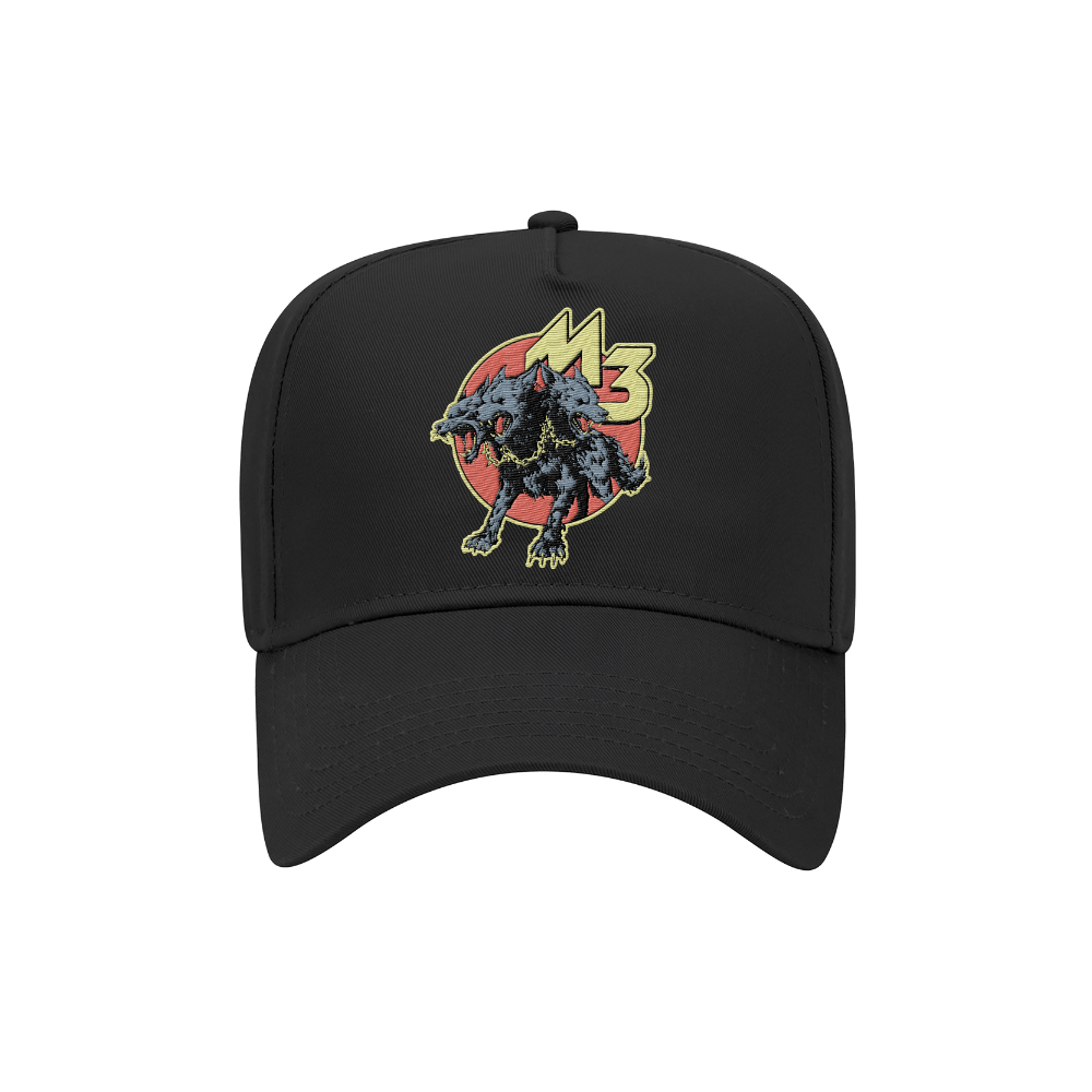 Black Cerberus Patch Hat