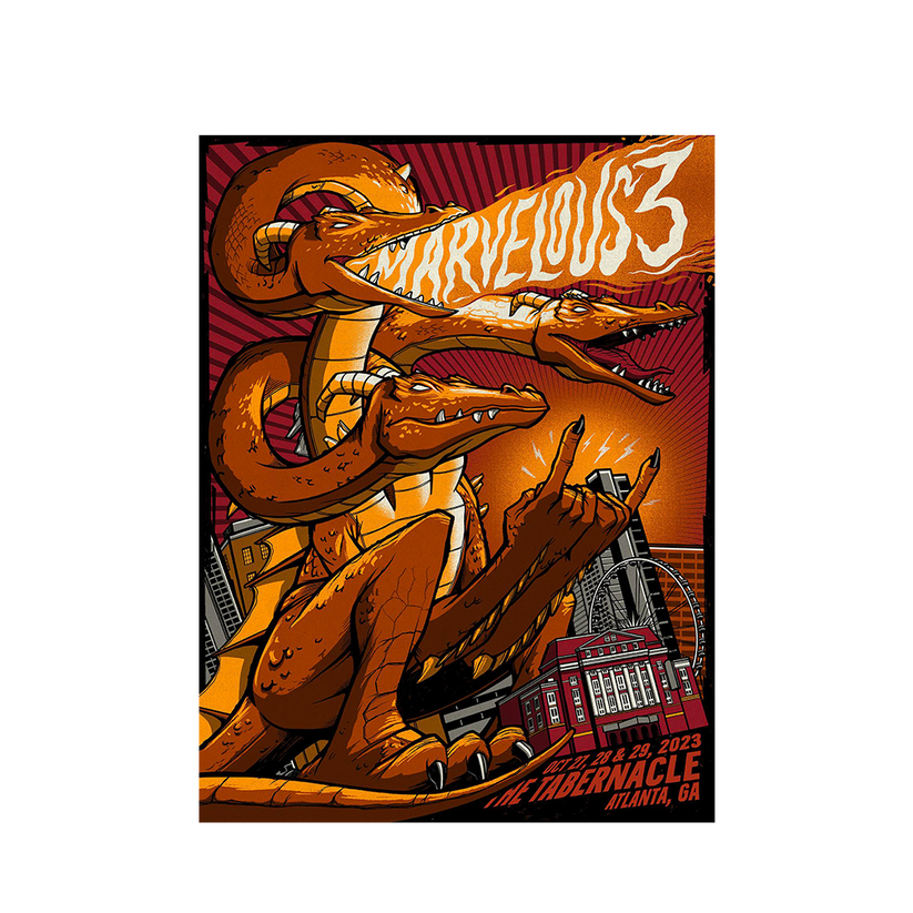 Marvelous 3 Live From the Tabernacle Show Poster Butch Walker